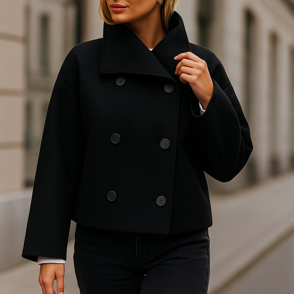 Kurze doppelreihige Damenjacke - Iranelle