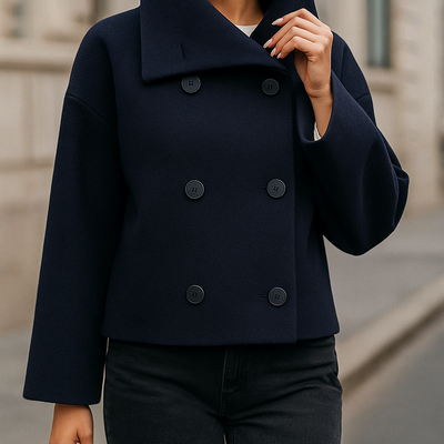 Kurze doppelreihige Damenjacke - Iranelle