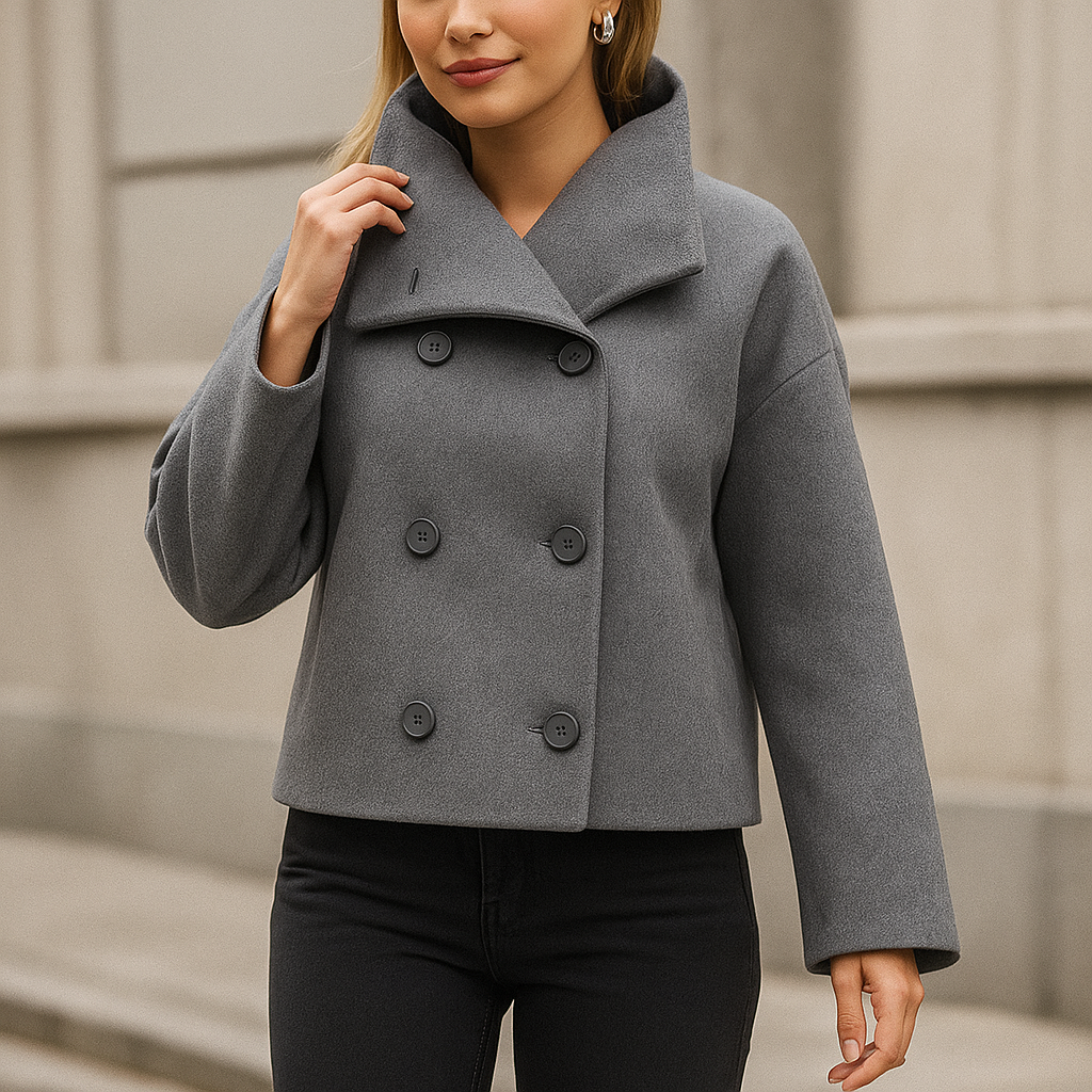 Kurze doppelreihige Damenjacke - Iranelle