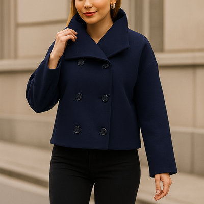 Kurze doppelreihige Damenjacke - Iranelle