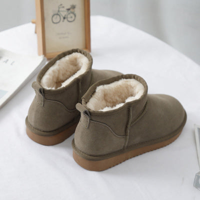 Damen-Winterstiefeletten aus Wildleder mit Innenfutter - Sophia