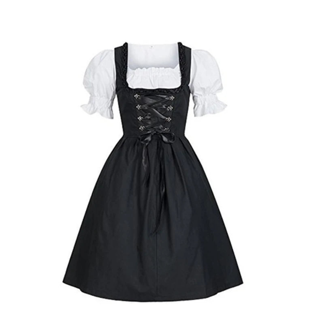Damen Schwarz Oktoberfest Dirndl Kleid - Margarete