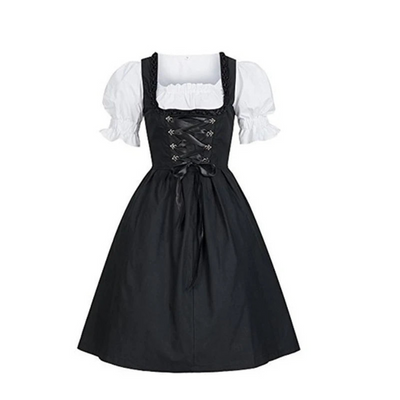 Damen Schwarz Oktoberfest Dirndl Kleid - Margarete