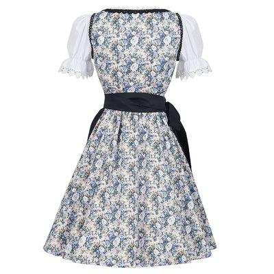 Damen Moderne Blau Oktoberfest Dirndl Kleid - Annemarie