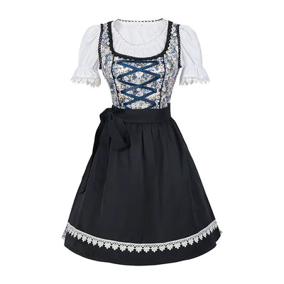 Damen Moderne Blau Oktoberfest Dirndl Kleid - Annemarie
