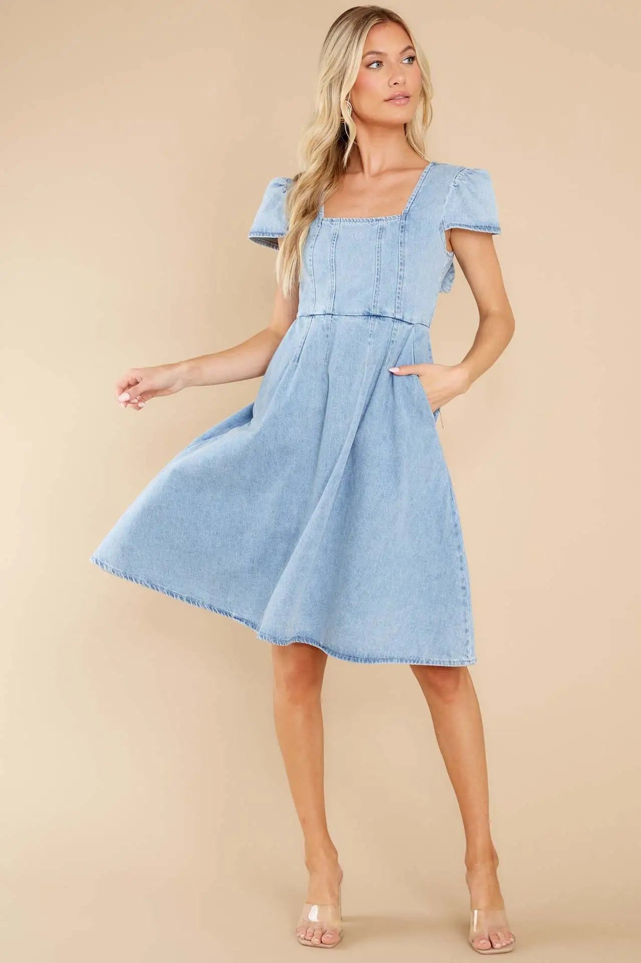 Inés - Denim-Kleid