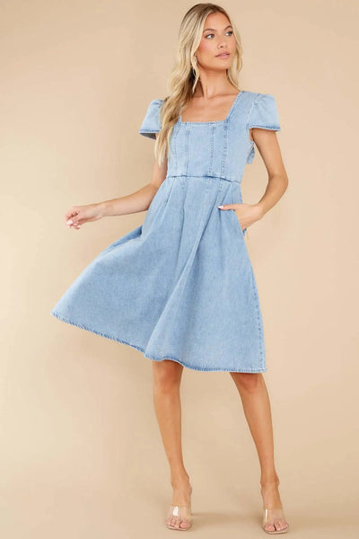 Inés - Denim-Kleid