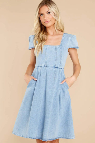 Inés - Denim-Kleid