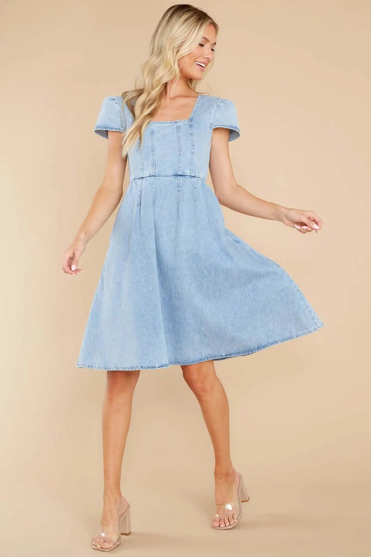 Inés - Denim-Kleid