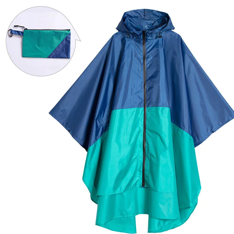 Tragbarer wasserdichter Unisex-Poncho mit Kapuze