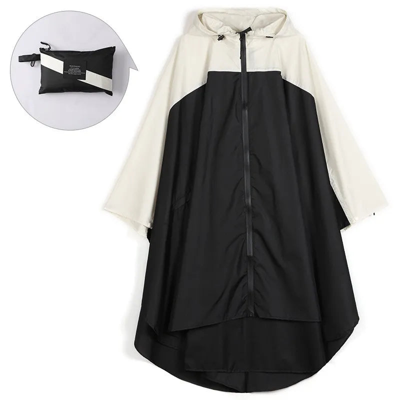 Tragbarer wasserdichter Unisex-Poncho mit Kapuze