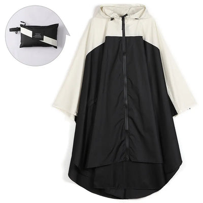 Tragbarer wasserdichter Unisex-Poncho mit Kapuze