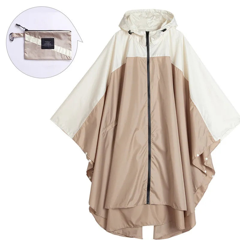 Tragbarer wasserdichter Unisex-Poncho mit Kapuze