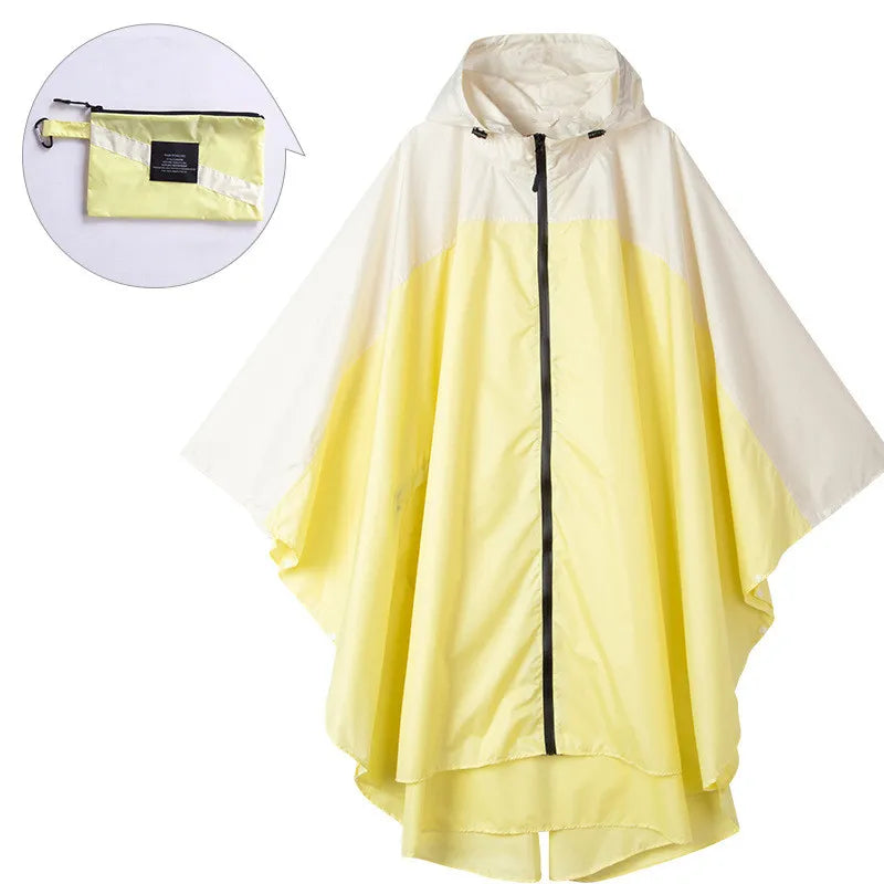 Tragbarer wasserdichter Unisex-Poncho mit Kapuze