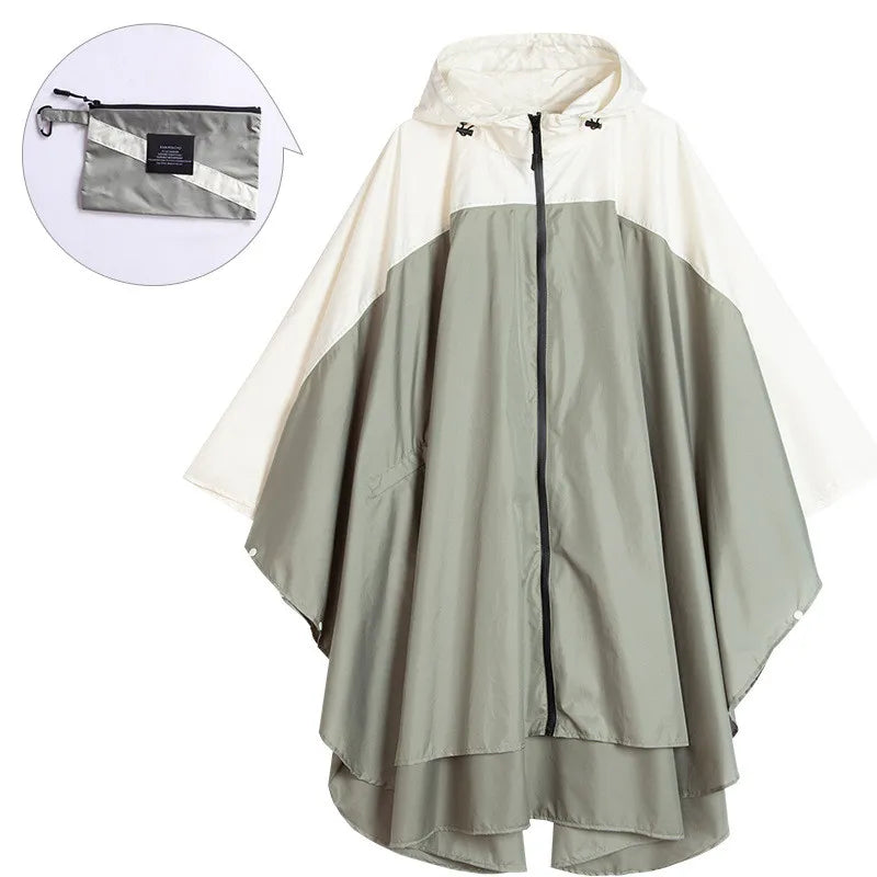 Tragbarer wasserdichter Unisex-Poncho mit Kapuze