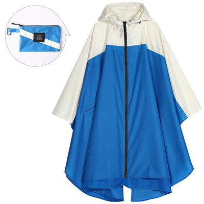 Tragbarer wasserdichter Unisex-Poncho mit Kapuze