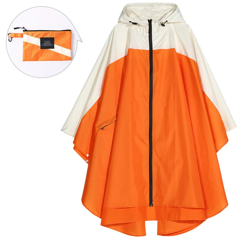 Tragbarer wasserdichter Unisex-Poncho mit Kapuze