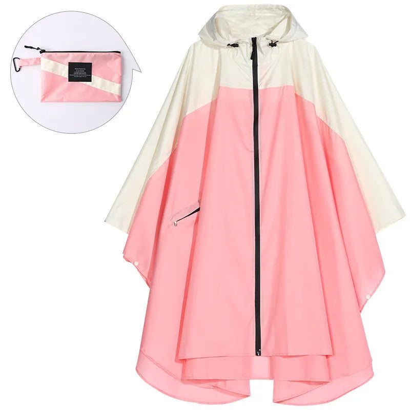 Tragbarer wasserdichter Unisex-Poncho mit Kapuze