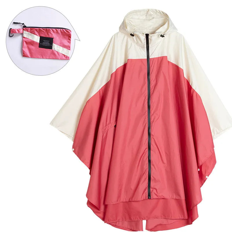 Tragbarer wasserdichter Unisex-Poncho mit Kapuze