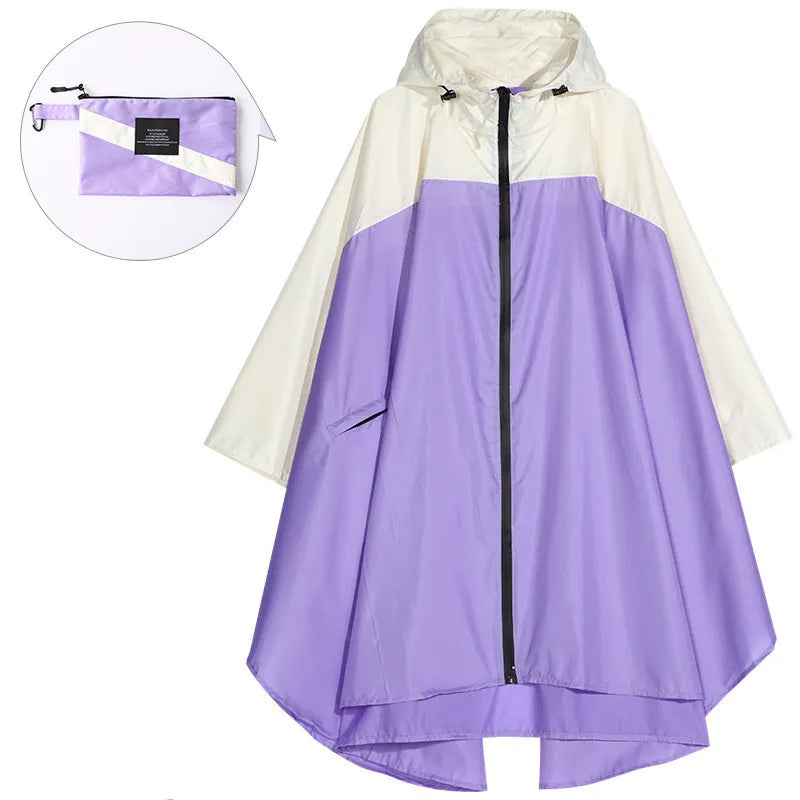 Tragbarer wasserdichter Unisex-Poncho mit Kapuze
