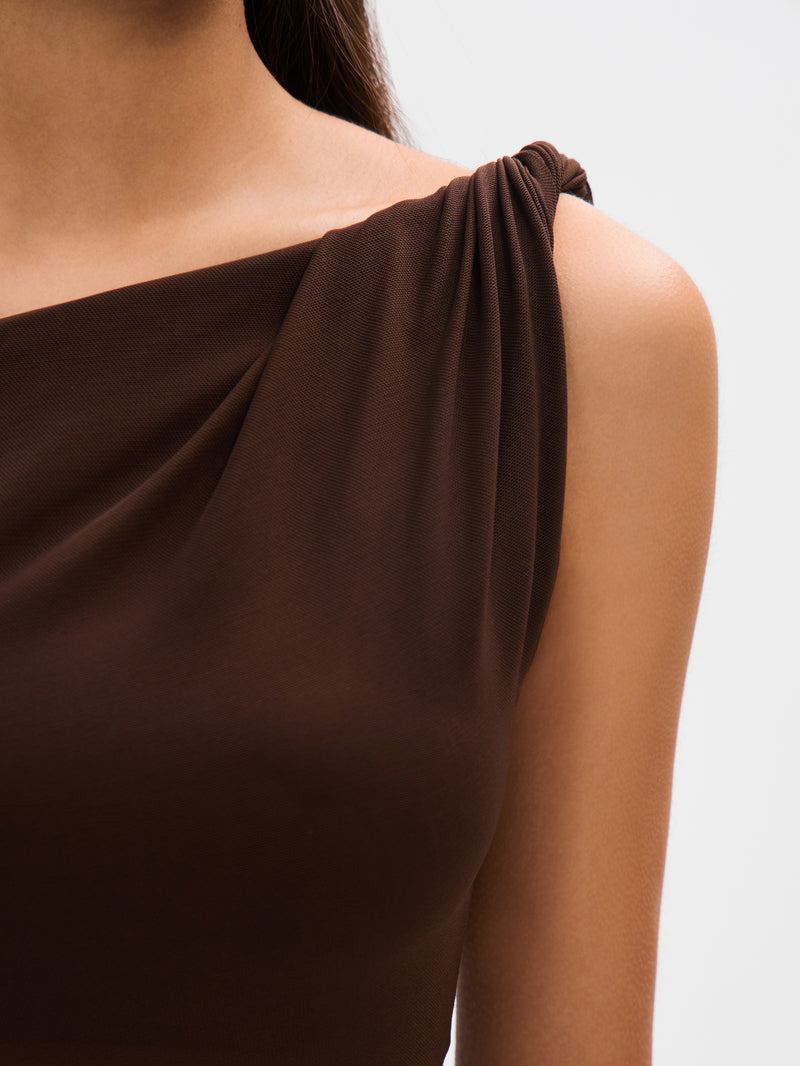 Elena - Langes Mesh-Kleid