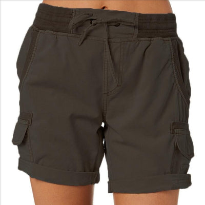 Lässige lockere Damen-Shorts mit hoher Taille