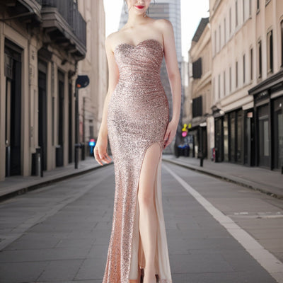 Zita - Eleganter Funkelnder Abendkleid