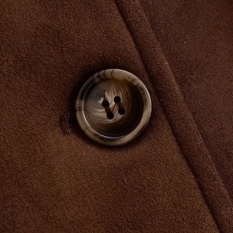 Damenjacke aus Wildleder mit Gürtel - Avelise