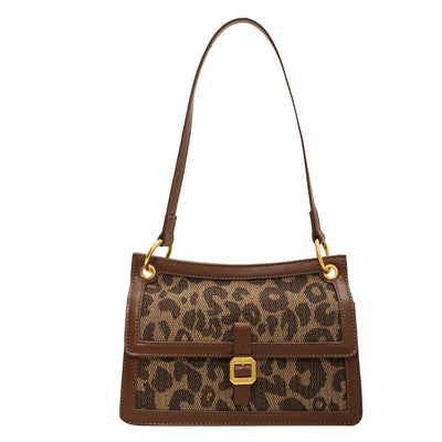 Quadratische Tasche mit Leopardenmuster - Selinne