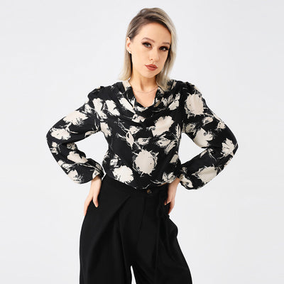 Zuly - Elegante, von Damen bedruckte Bluse