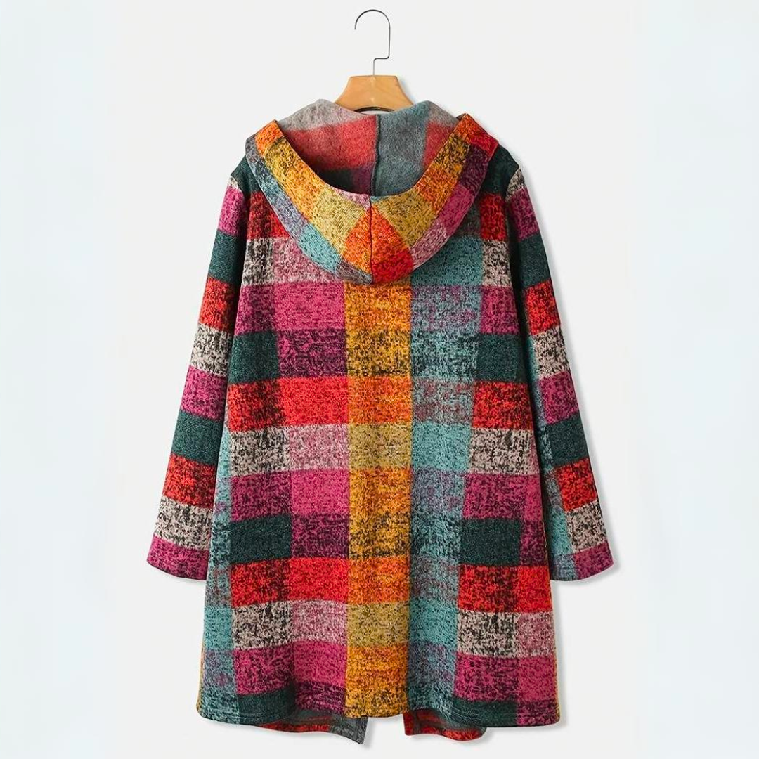 Edith - Bunte warme Strickjacke