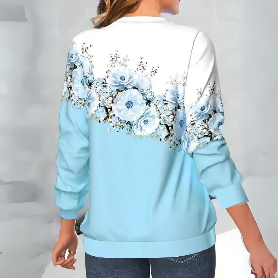 Tialda - Eleganter Pullover mit Blumenmuster für Damen
