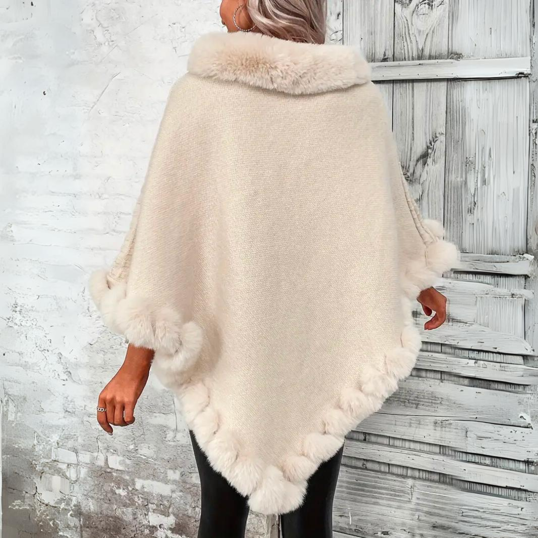 Liv - Warmes und raffiniertes Strickcape