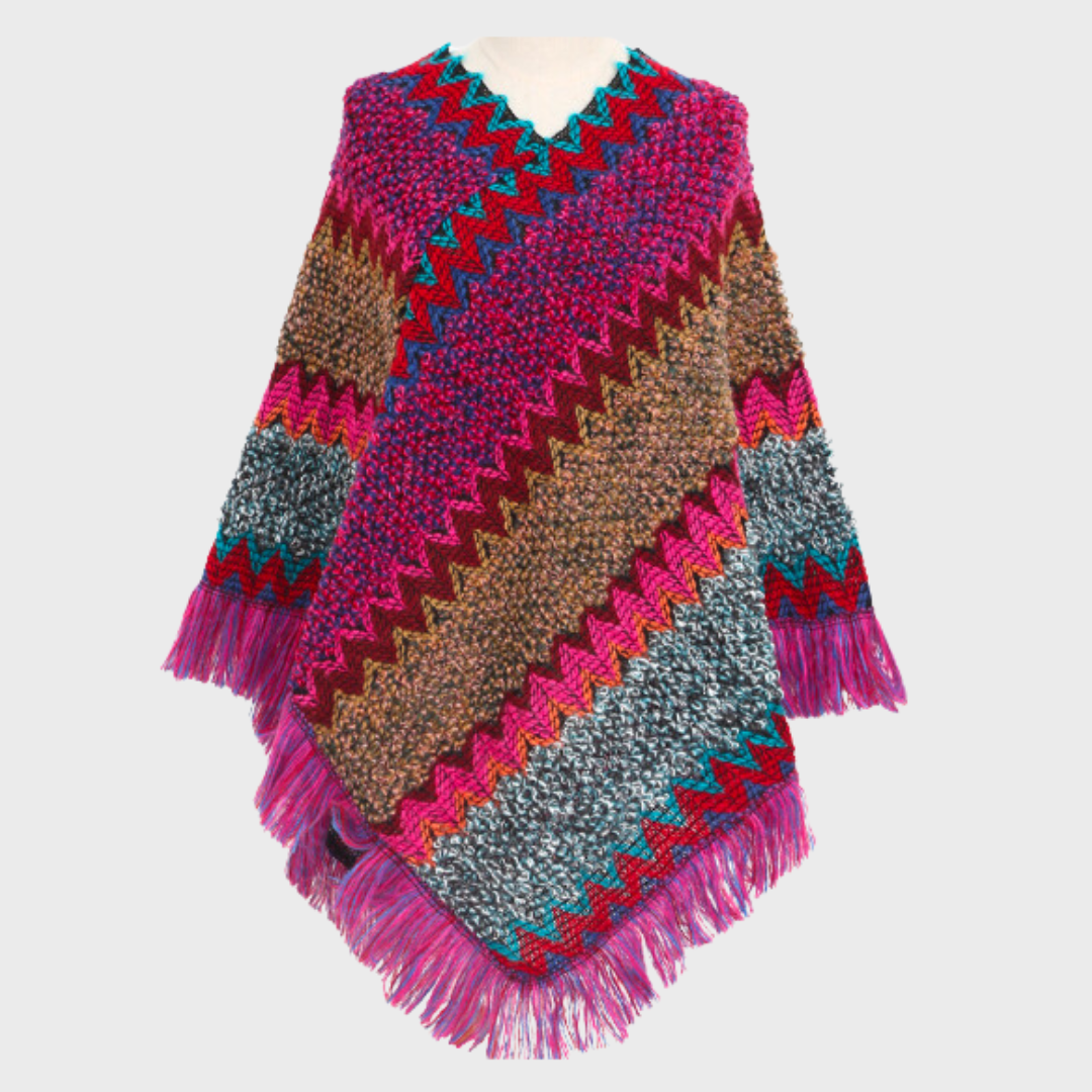 Louisa - Boho inspirierter Damenponcho