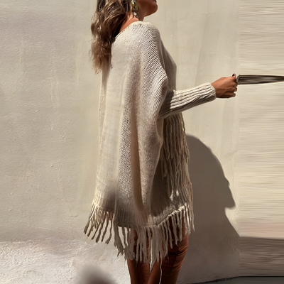 Fabienne - Fransen-Pullover im Boho-Stil