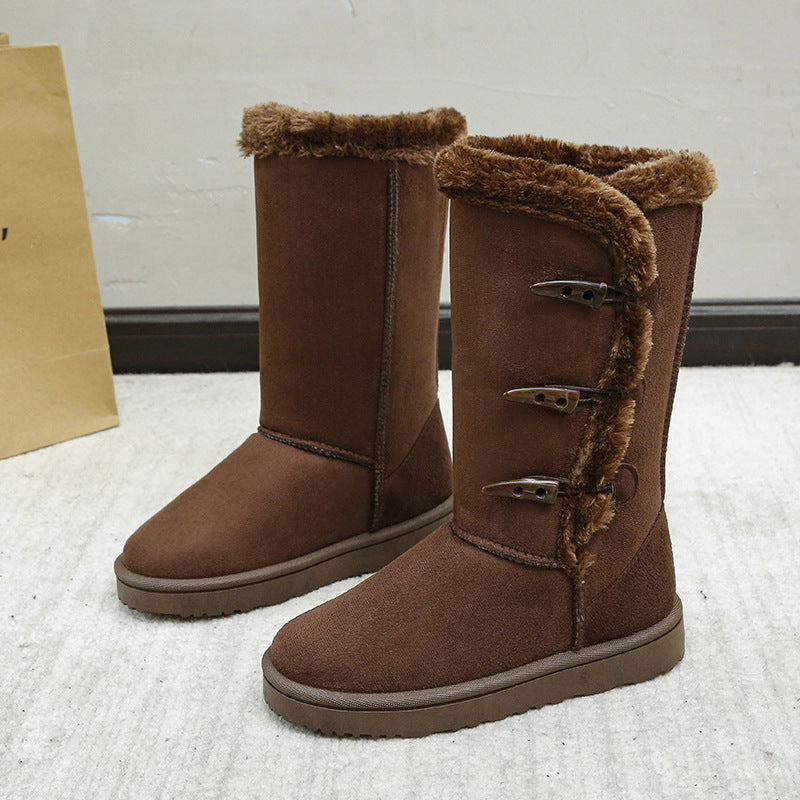 Hohe gefütterte Winterstiefel für Damen - Jammy