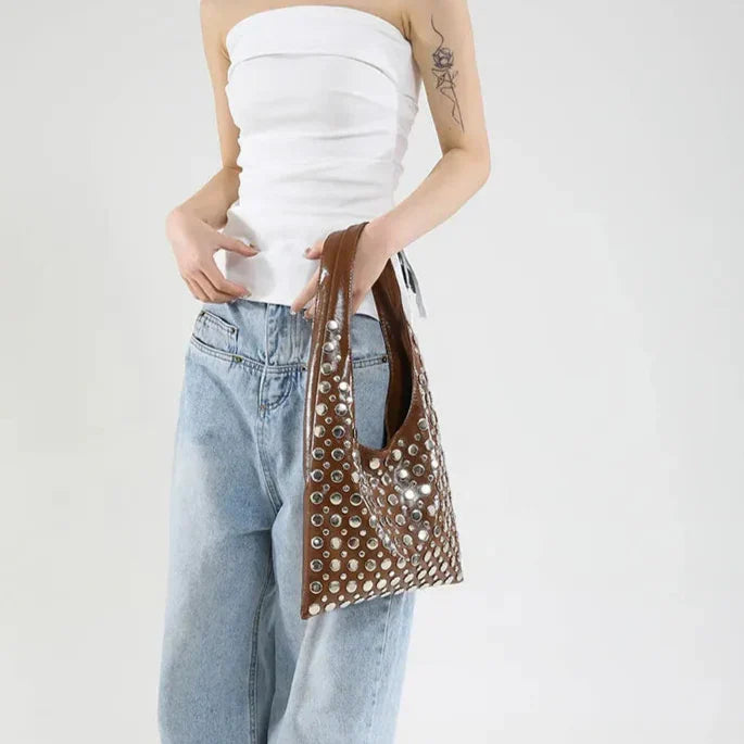 Umhängetasche mit Metalldetails - Mariela