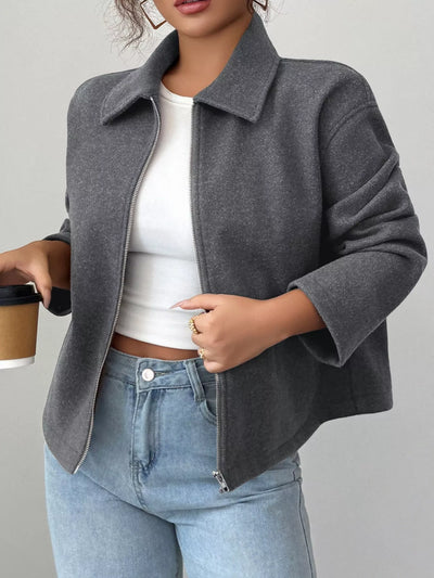 Lässige Damenjacke mit Reißverschluss - Alena