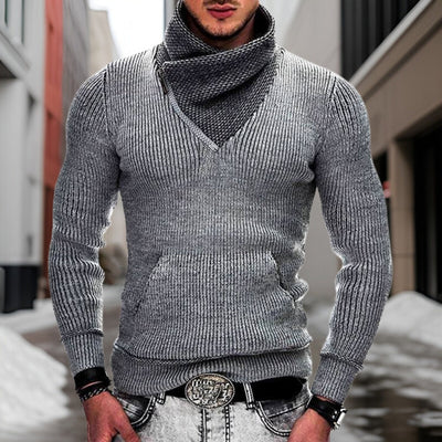 Darius - Hochwertiger Wollpullover mit Schalkragen