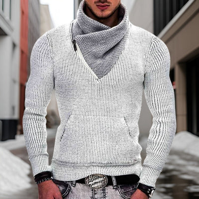 Darius - Hochwertiger Wollpullover mit Schalkragen