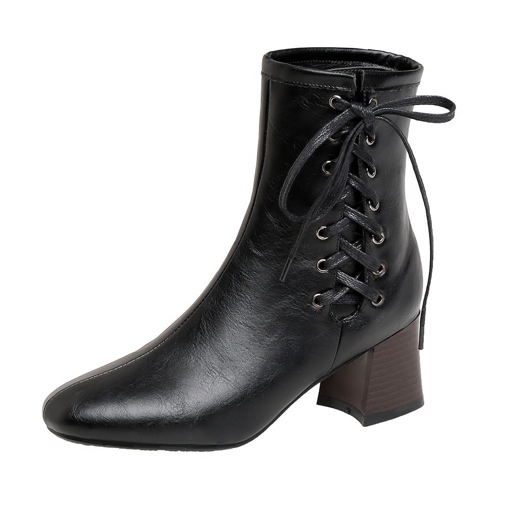 Vintage-Schnürstiefeletten - Nova