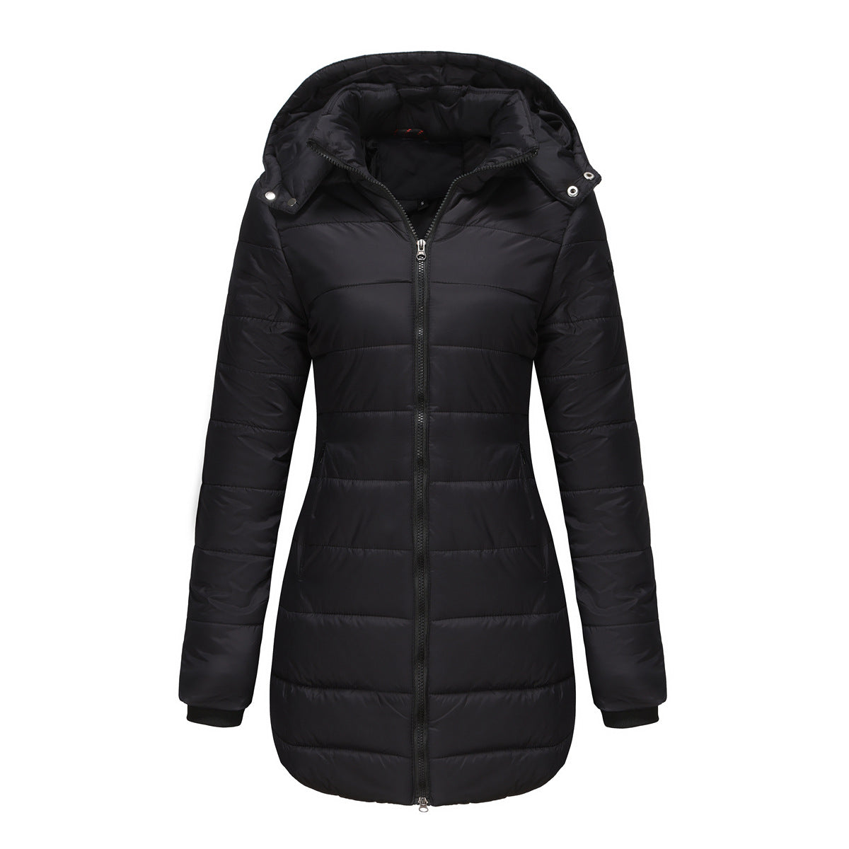 Lange Damenjacke mit Kapuze - Naelle