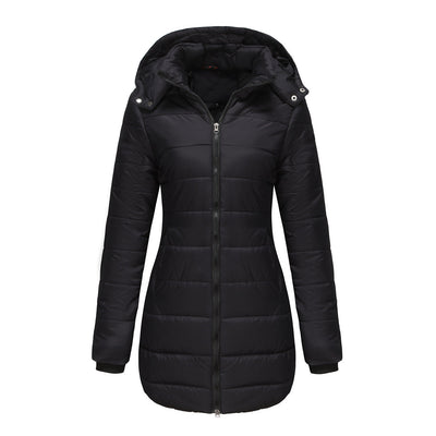 Lange Damenjacke mit Kapuze - Naelle