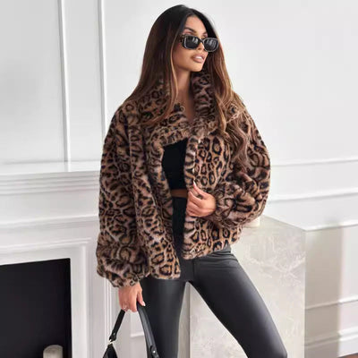 Fleecejacke mit Leopardenmuster - Nani