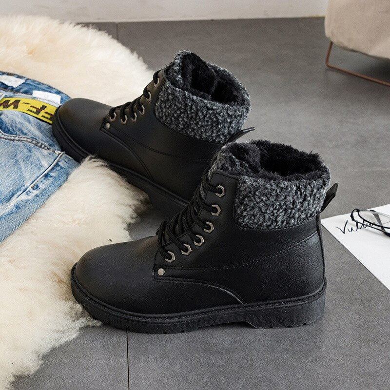 Damen Freizeitstiefel mit Warmfutter und Schnürsenkeln - Selene