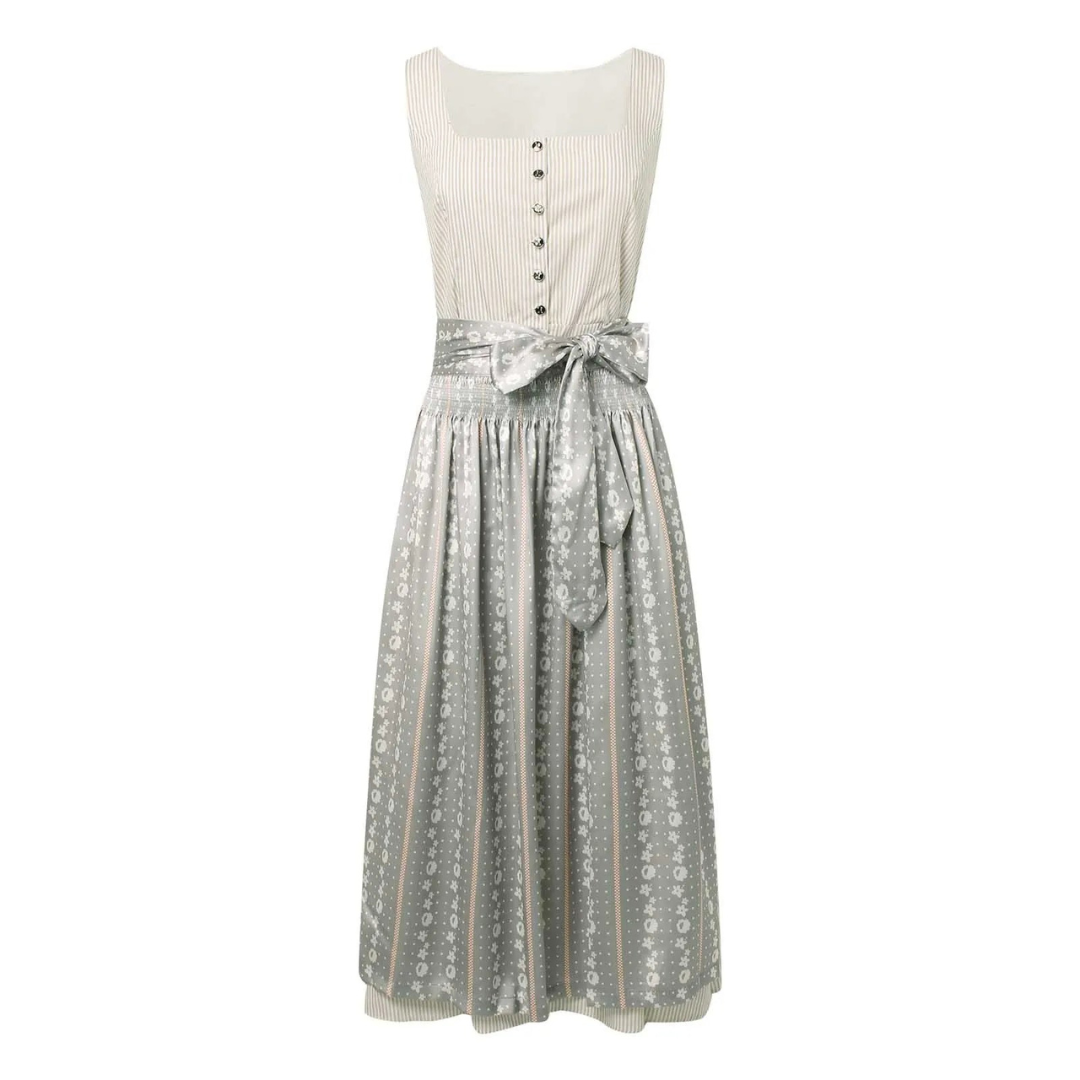 Damen Oktoberfest Dirndl Kleid mit quadratischem Ausschnitt - Margarethe