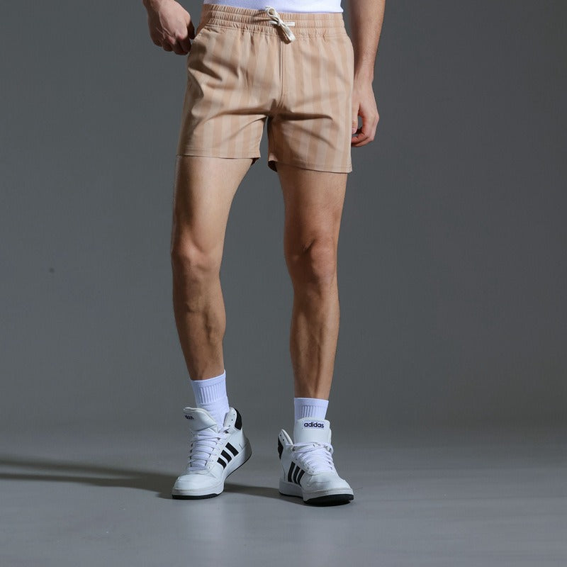 Herrenshorts aus Polyester mit vertikalen Streifen im sportlichen Stil - Julian
