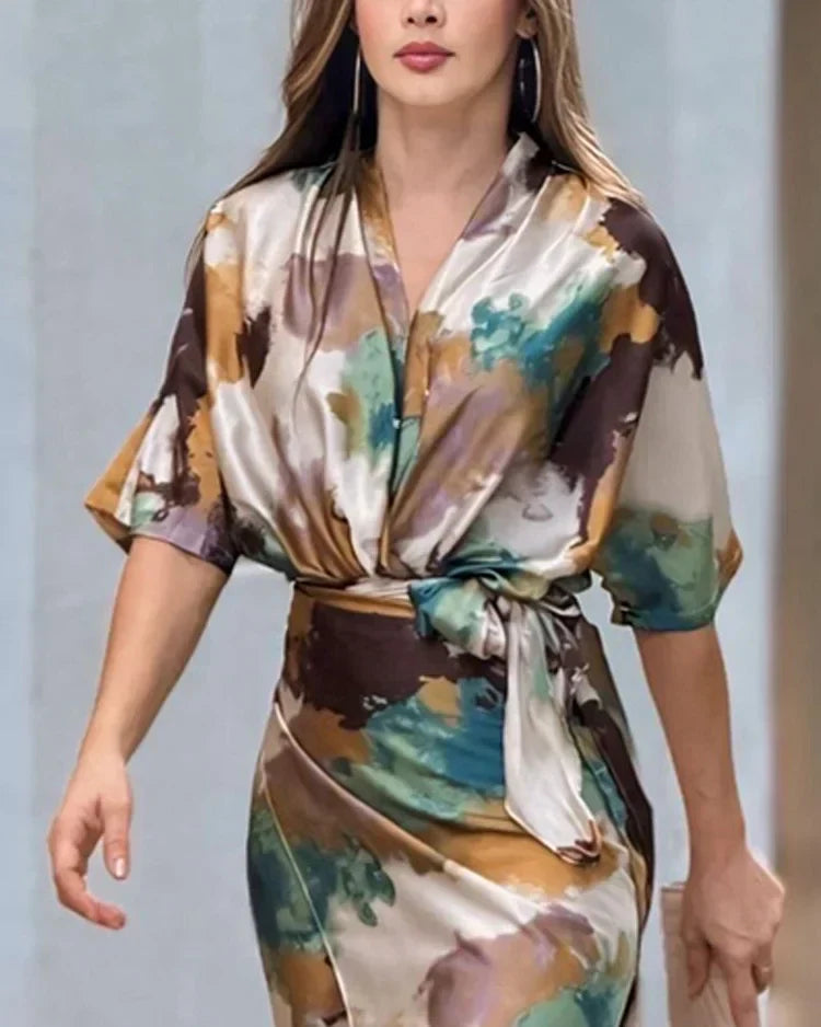 Harriet - Kleid mit Frühlingsprint