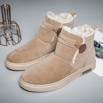 Herren-Winterstiefel aus Wildleder mit warmem Futter - Danny