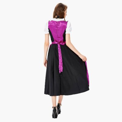 Elegantes Damen Dirndlkleid mit Schnürung in Violett - Amethyst